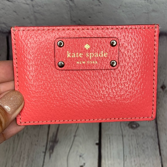 kate spade Handbags - {Kate Spade} Hot pink card holder